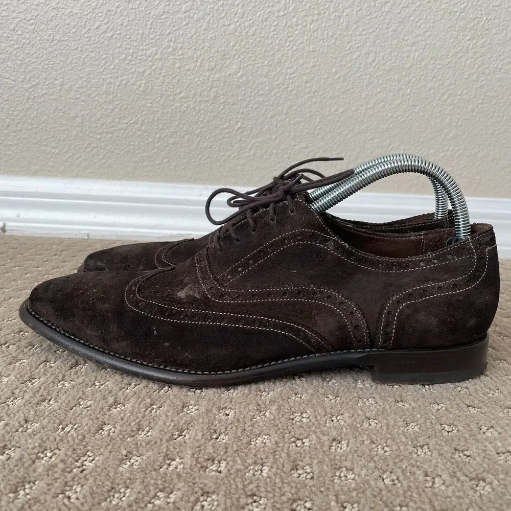 Paul Smith London Brogued Dip-Dyed Suede Oxford‎ Dress Shoes Men US 7.5 $525